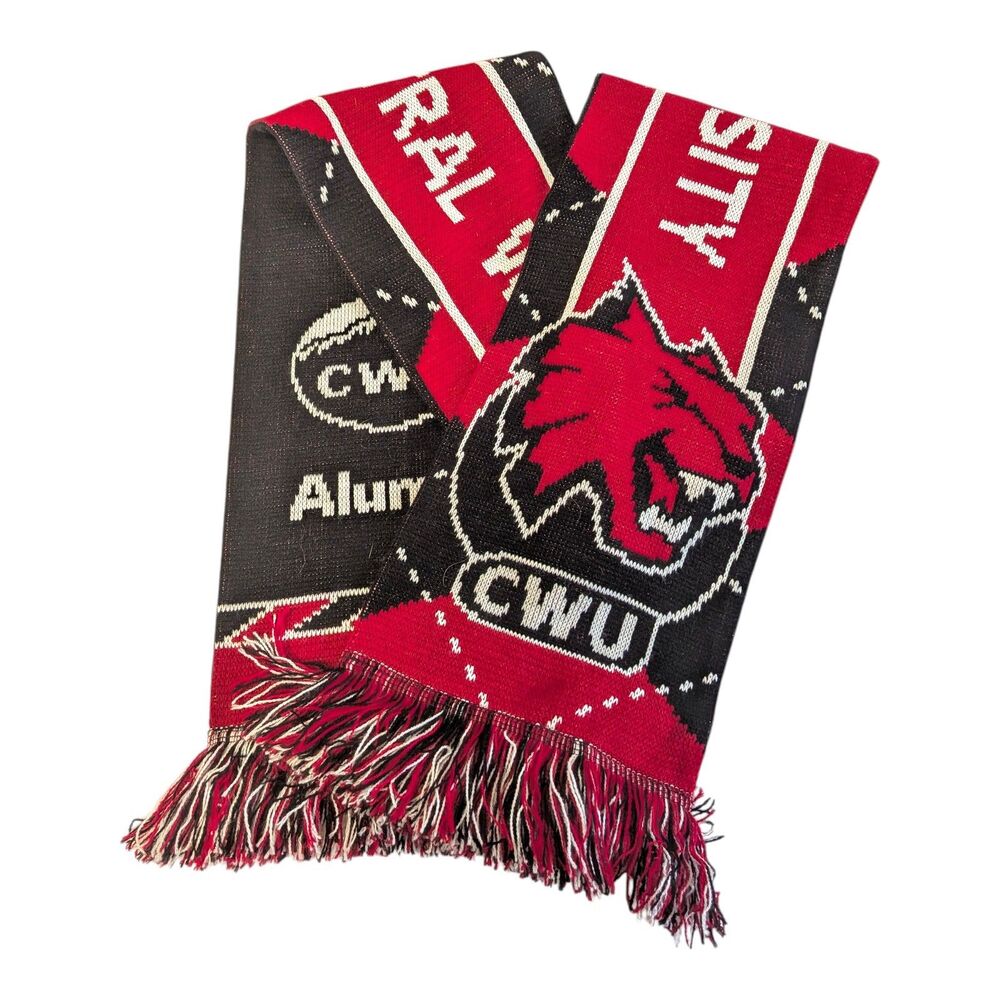 CWU Central Washington Wildcats Alumni Reversible Scarf